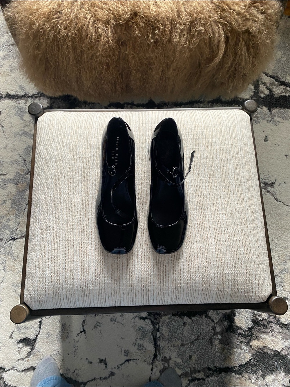 Brand new Marc Fisher Black Patent Leather shoes